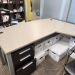 Grey U/C Suite Bow Front Office Desk w/ Lateral Storage